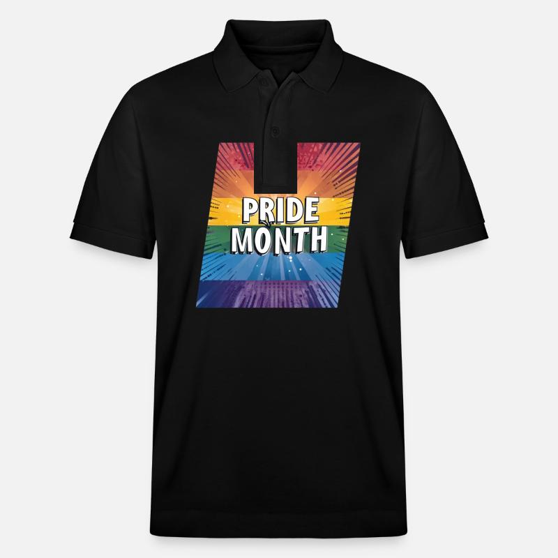 LGBTQ Pride Month - Stanley/Stella Unisex Bio-Poloshirt PREPSTER - Schwarz