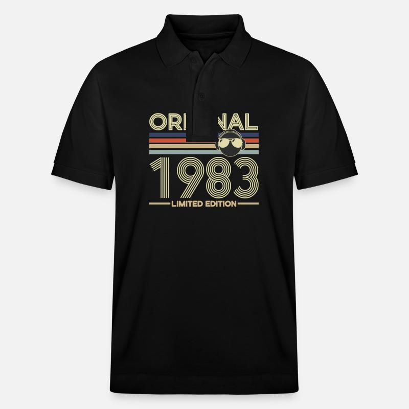 1983 - Stanley/Stella Unisex Bio-Poloshirt PREPSTER - Schwarz