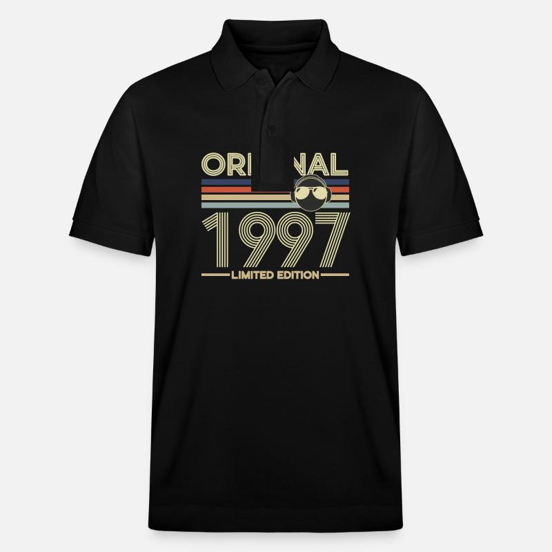 1997 - Stanley/Stella Unisex Bio-Poloshirt PREPSTER - Schwarz