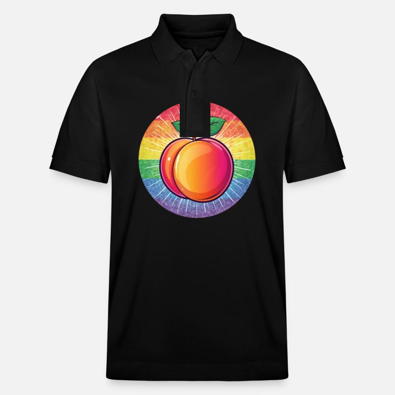 LGBTQ Pfirsich - Stanley/Stella Unisex Bio-Poloshirt PREPSTER - Schwarz