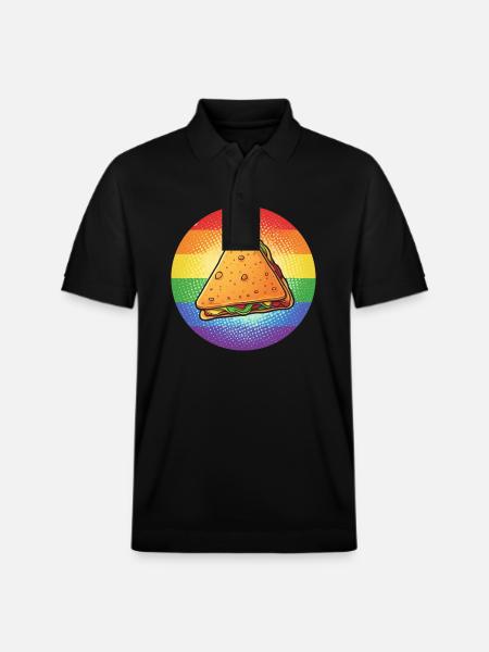 LGBTQ Nacho - Stanley/Stella Unisex Organic Polo Shirt PREPSTER - black
