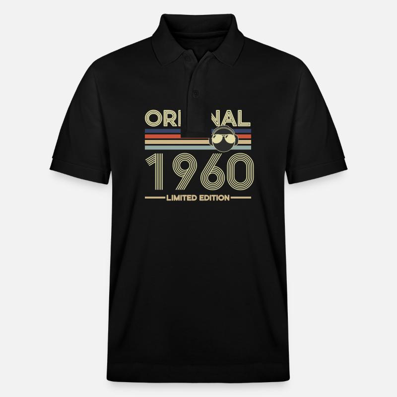 1960 - Stanley/Stella Unisex Bio-Poloshirt PREPSTER - Schwarz