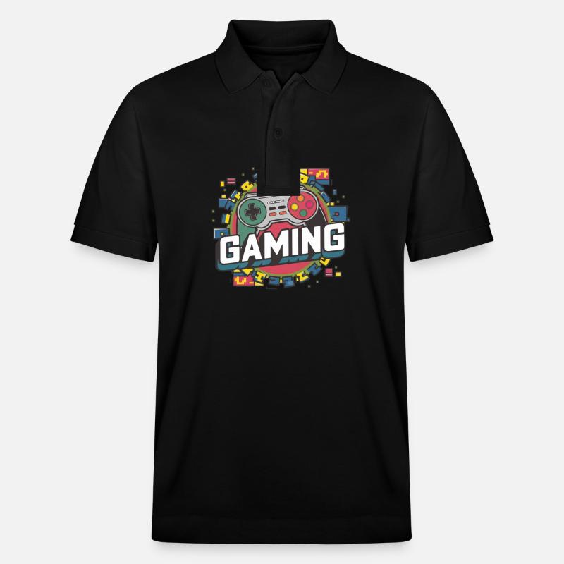 Gaming - Controller - Stanley/Stella Unisex Bio-Poloshirt PREPSTER - Schwarz