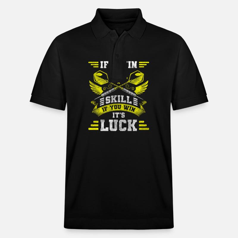 Dart Disc Bière Bullseye - Polo PREPSTER bio Stanley/Stella Unisexe - noir