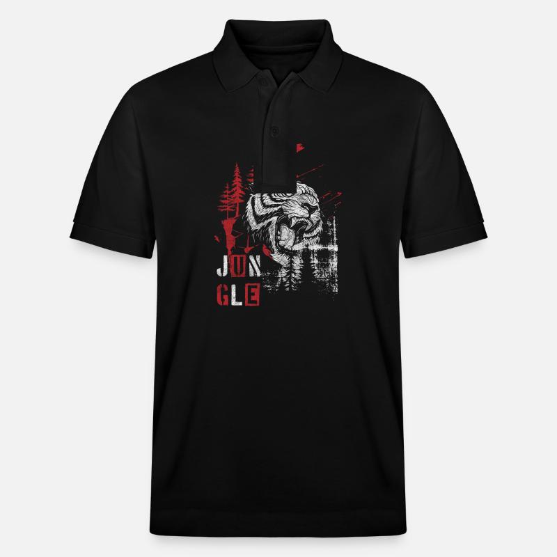 Style Modern Rot Polka - Stanley/Stella Unisex Bio-Poloshirt PREPSTER - Schwarz