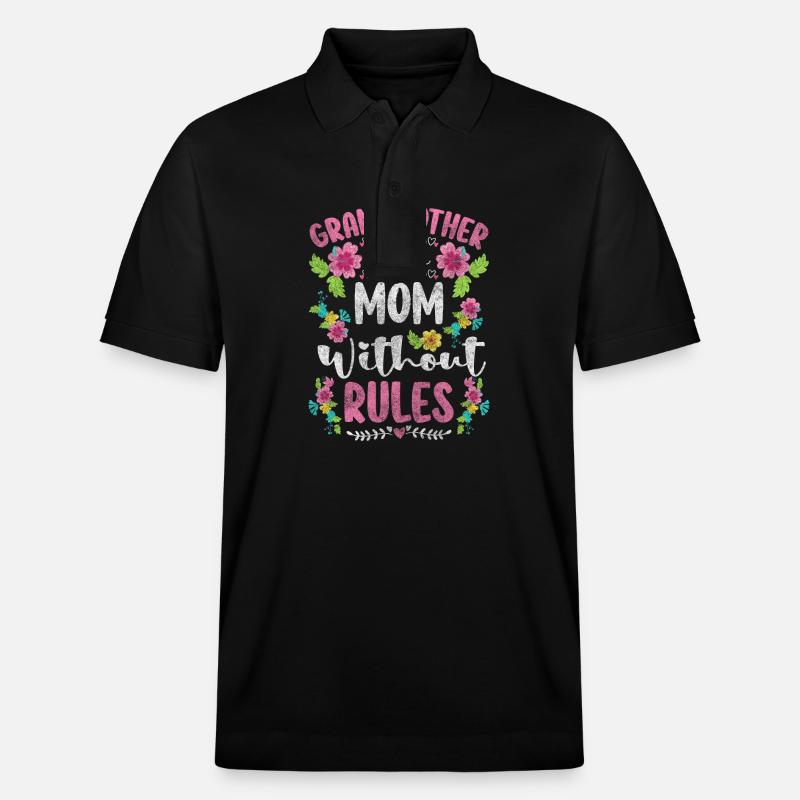 Papy Petit-enfant Amour Bébé - Polo PREPSTER bio Stanley/Stella Unisexe - noir