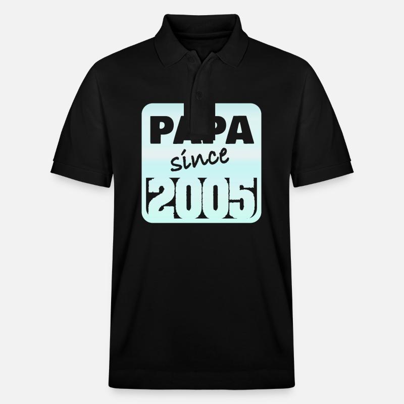 Papa 2005 - Stanley/Stella Unisex Bio-Poloshirt PREPSTER - Schwarz