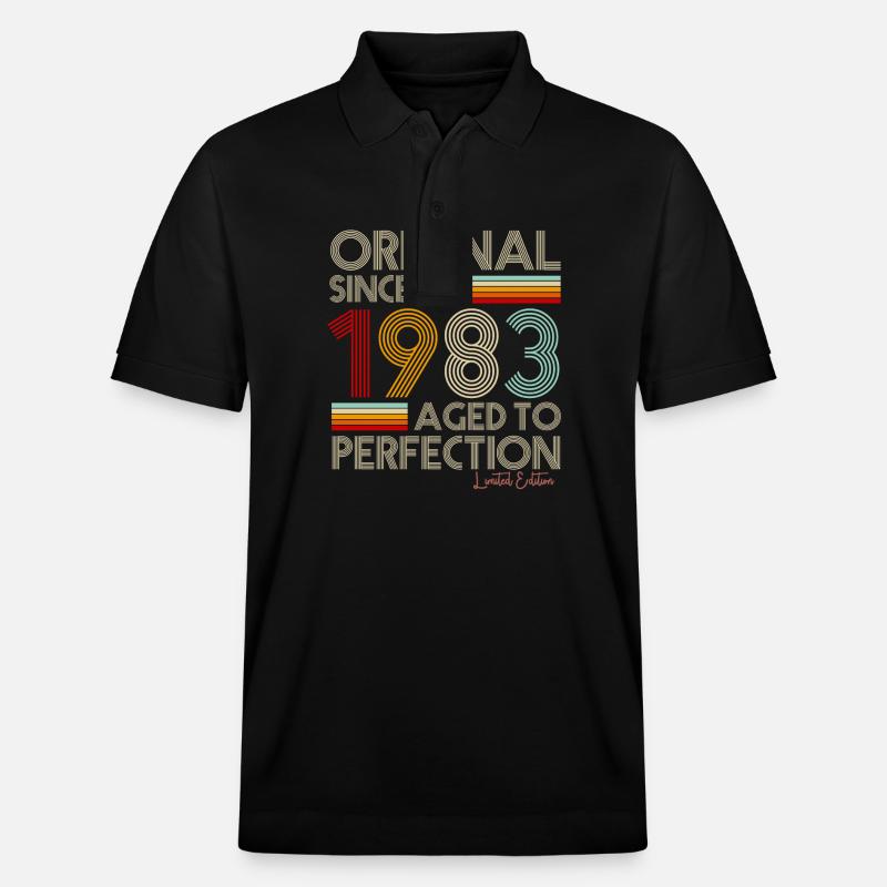 1983 - Stanley/Stella Unisex Bio-Poloshirt PREPSTER - Schwarz