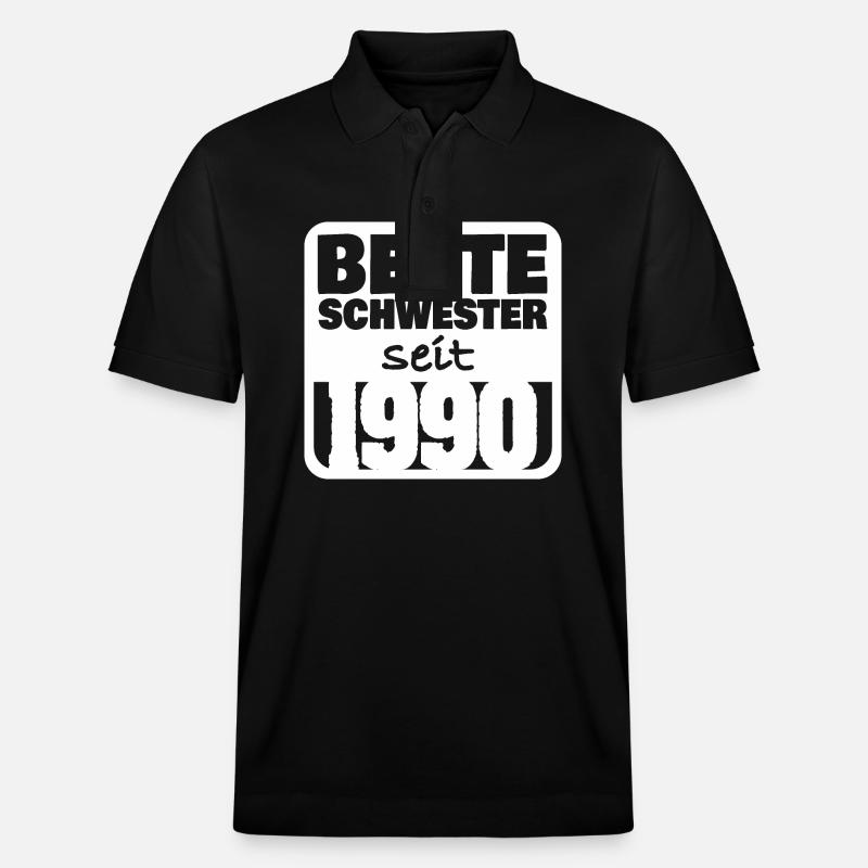 1990 - Stanley/Stella Unisex Bio-Poloshirt PREPSTER - Schwarz