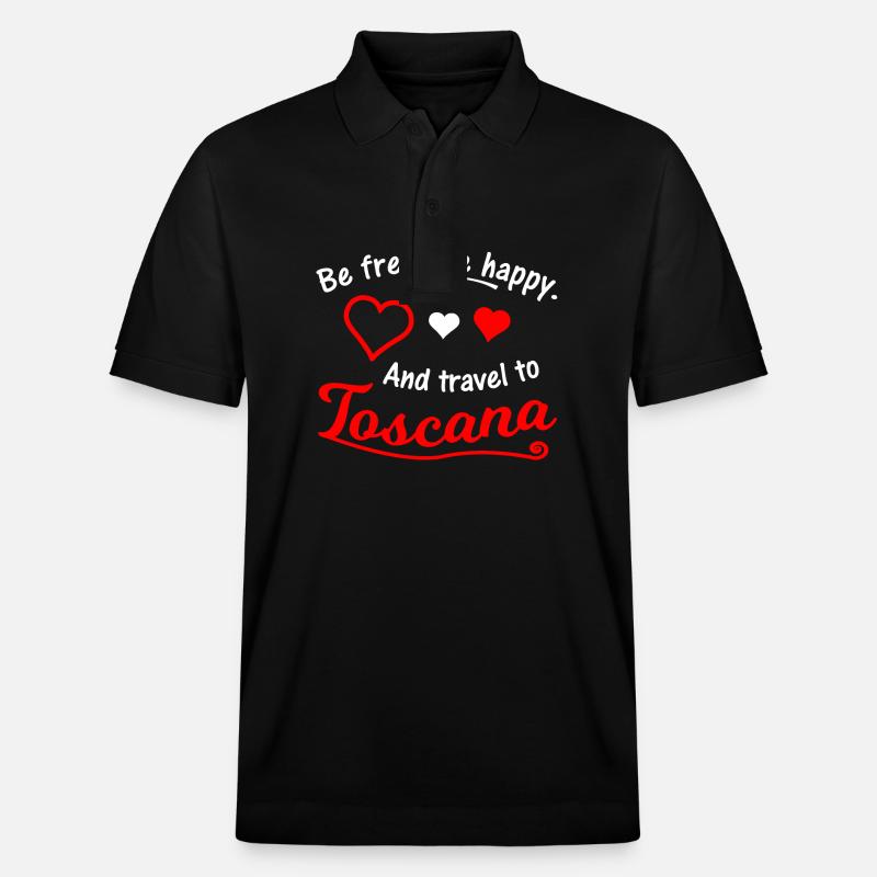 Vacances en Toscane Italie - Polo PREPSTER bio Stanley/Stella Unisexe - noir