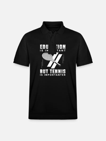 Tennis Match Tournament - Stanley/Stella Unisex Organic Polo Shirt PREPSTER - black