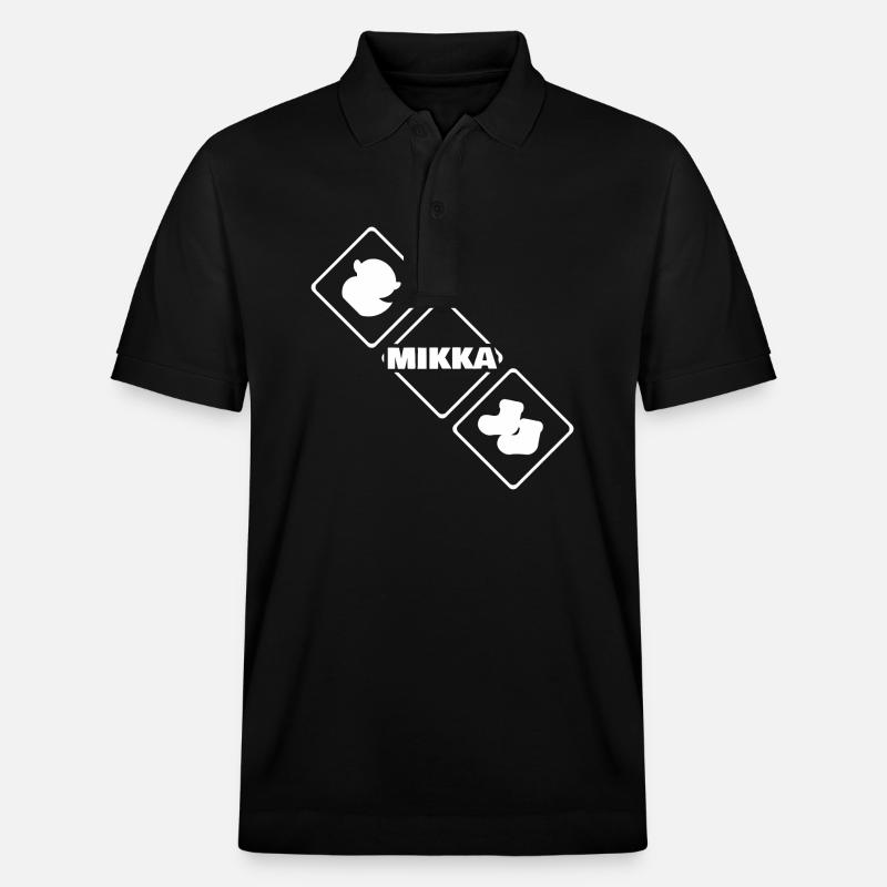 Mikka comme naissance - Polo PREPSTER bio Stanley/Stella Unisexe - noir