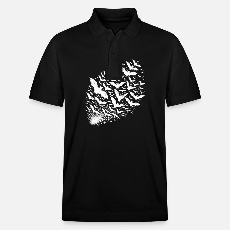 Essaim géant de chauves-souris - Polo PREPSTER bio Stanley/Stella Unisexe - noir
