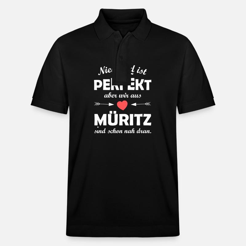 Müritz im Osten - Stanley/Stella Unisex Bio-Poloshirt PREPSTER - Schwarz