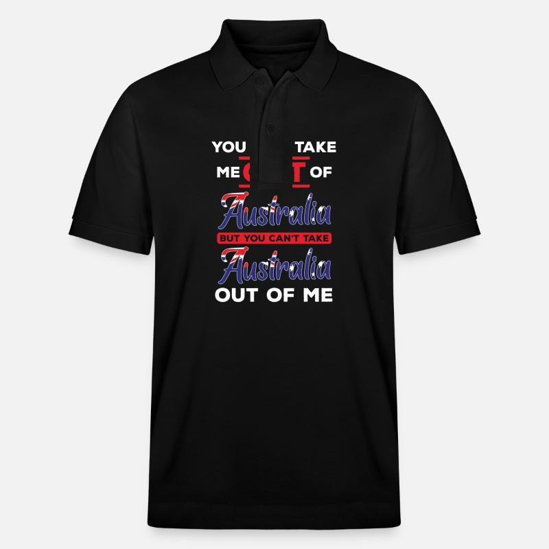 Outback Australien Melbourne Gold Coast - Polo PREPSTER bio Stanley/Stella Unisexe - noir