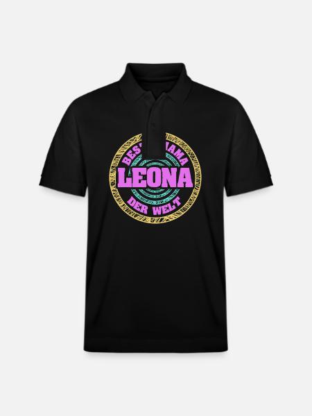 Mutter Leona - Stanley/Stella Unisex Bio-Poloshirt PREPSTER - Schwarz