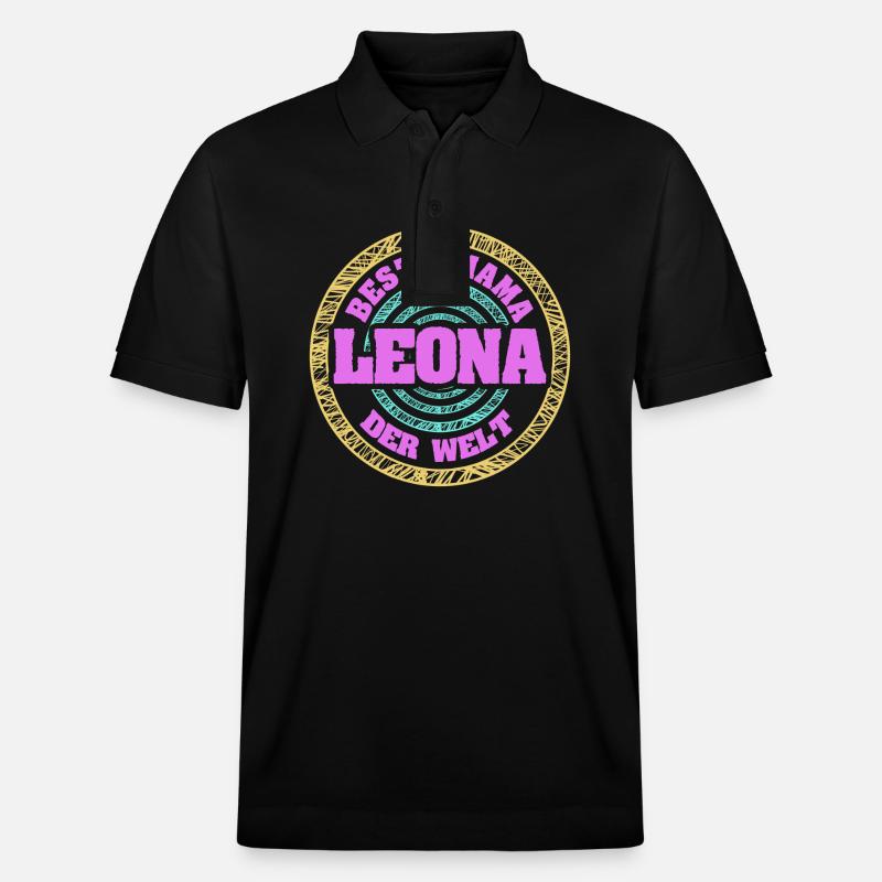 Mutter Leona - Stanley/Stella Unisex Bio-Poloshirt PREPSTER - Schwarz