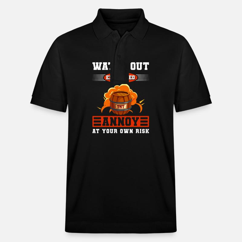 Stade Pyro Highlight - Polo PREPSTER bio Stanley/Stella Unisexe - noir