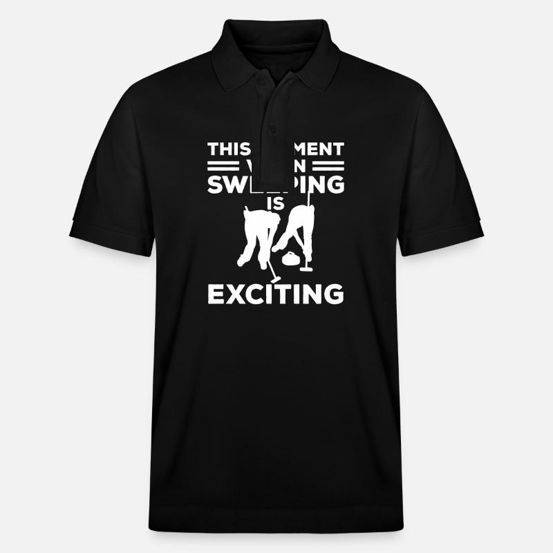 Joueurs de curling sportif - Polo PREPSTER bio Stanley/Stella Unisexe - noir