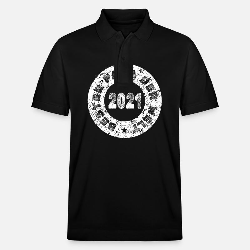 Papa 2021 - Polo PREPSTER bio Stanley/Stella Unisexe - noir