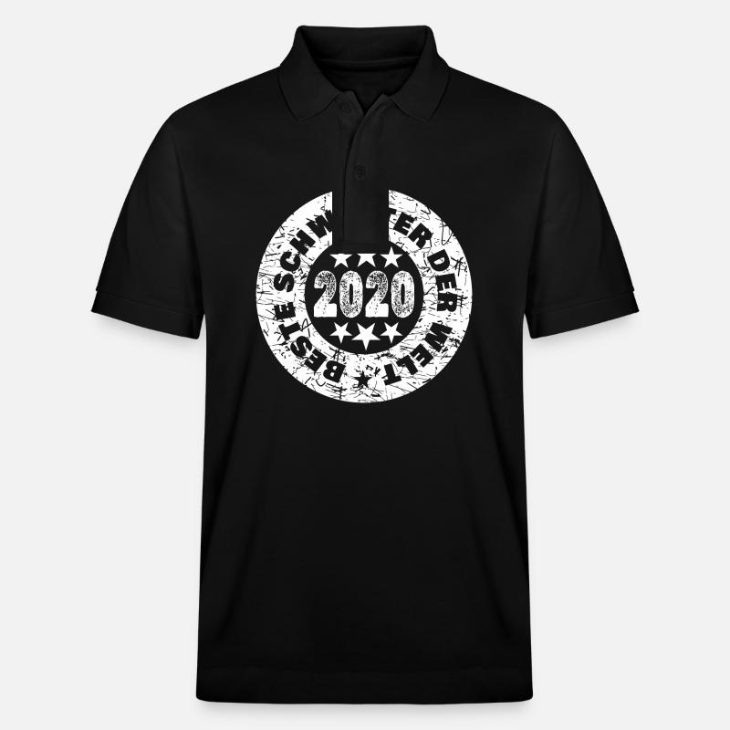 Jahr 2020 - Stanley/Stella Unisex Bio-Poloshirt PREPSTER - Schwarz