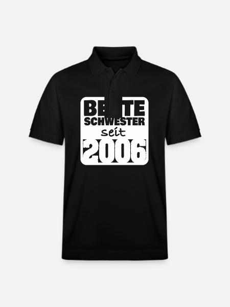 Family 2006 - Stanley/Stella Unisex Organic Polo Shirt PREPSTER - black