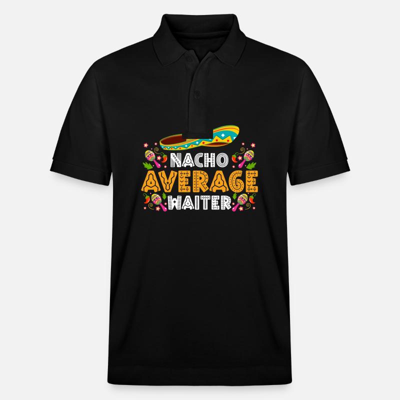 Kellnerin Restaurant Party - Stanley/Stella Unisex Bio-Poloshirt PREPSTER - Schwarz