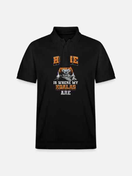 Koalabär Zoo Down Under - Stanley/Stella Unisex Bio-Poloshirt PREPSTER - Schwarz