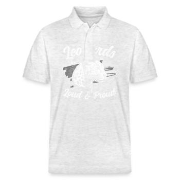 Predator Hunter Wild - Stanley/Stella Unisex Organic Polo Shirt PREPSTER - heather white - Front - Roxy (174cm) & Andy (188cm)