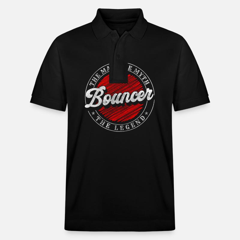 Security Club Einlass Team - Stanley/Stella Unisex Bio-Poloshirt PREPSTER - Schwarz