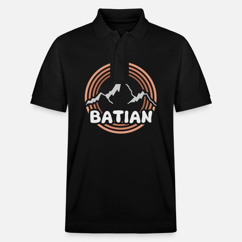 Berg Batian - Stanley/Stella Unisex Bio-Poloshirt PREPSTER - Schwarz