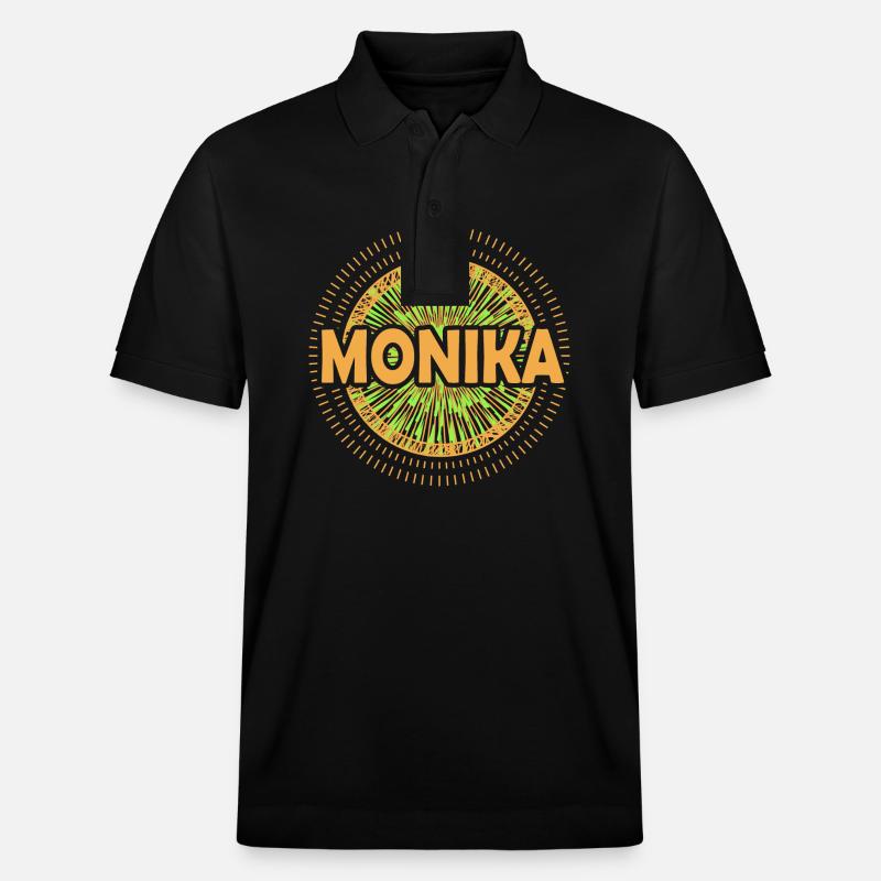 Monika als Geschenkidee - Stanley/Stella Unisex Bio-Poloshirt PREPSTER - Schwarz