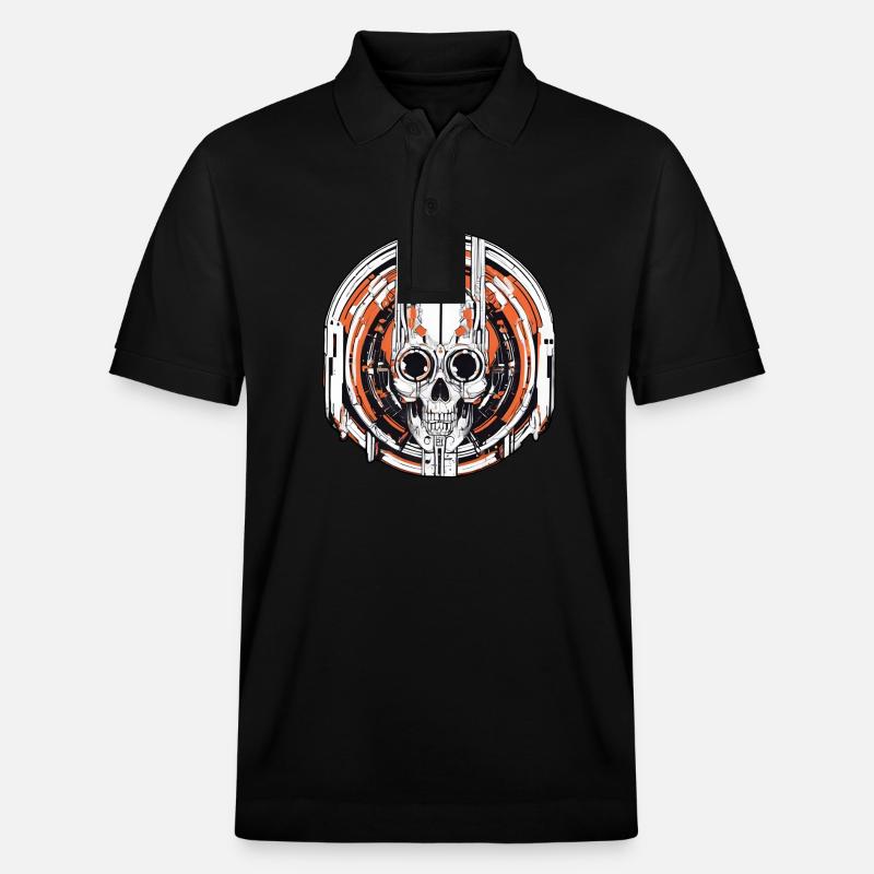Techno Hardstyle Electro Robotique - Polo PREPSTER bio Stanley/Stella Unisexe - noir