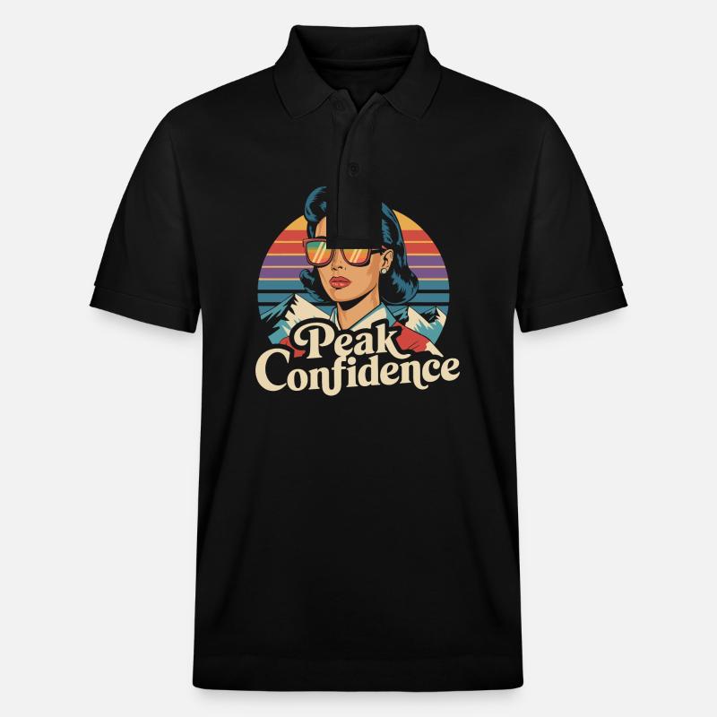 Confiance maximale - Élégance rétro - Polo PREPSTER bio Stanley/Stella Unisexe - noir