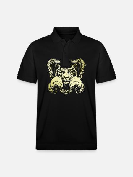 Tiger Boxer - Stanley/Stella Unisex Bio-Poloshirt PREPSTER - Schwarz