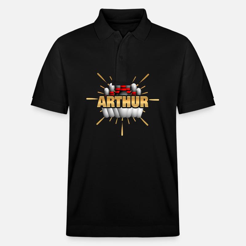 Arthur als Bowling - Stanley/Stella Unisex Bio-Poloshirt PREPSTER - Schwarz