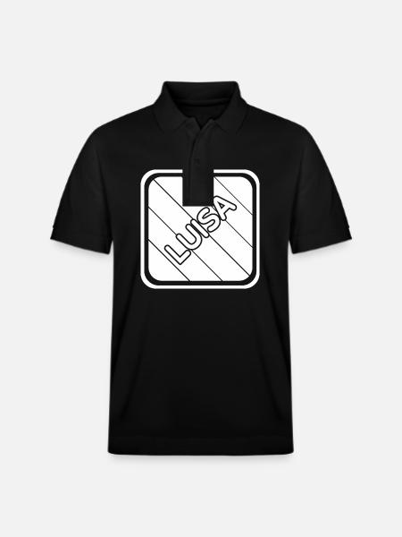 Gift for Luisa - Stanley/Stella Unisex Organic Polo Shirt PREPSTER - black