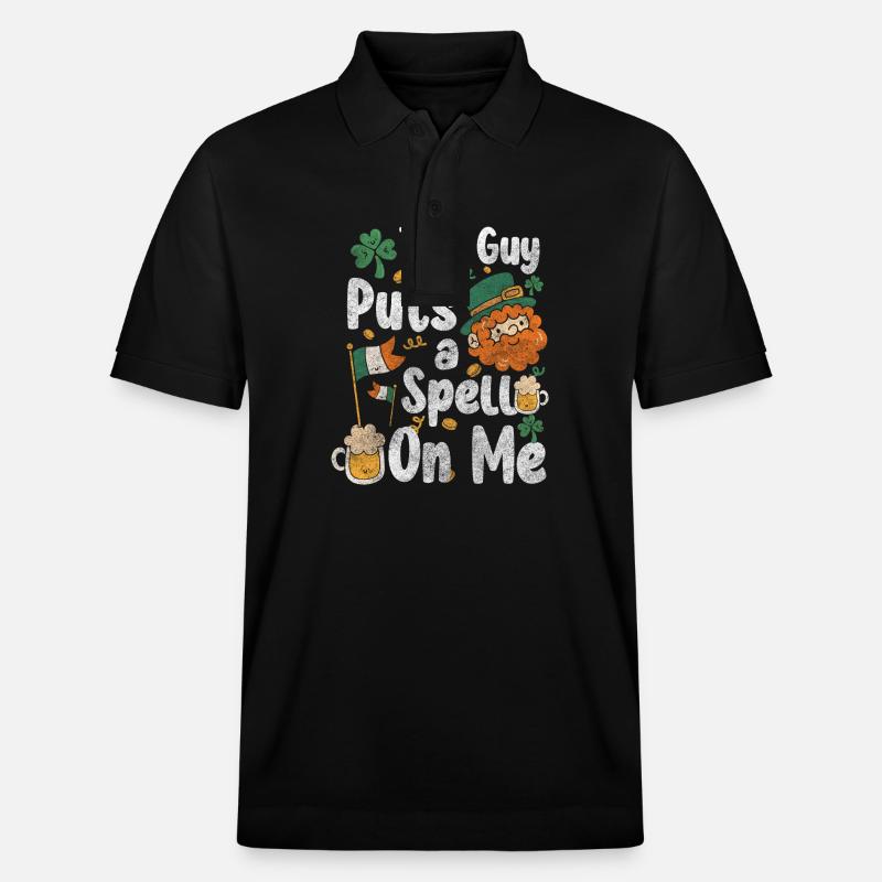 Île d’excursion en Irlande - Polo PREPSTER bio Stanley/Stella Unisexe - noir