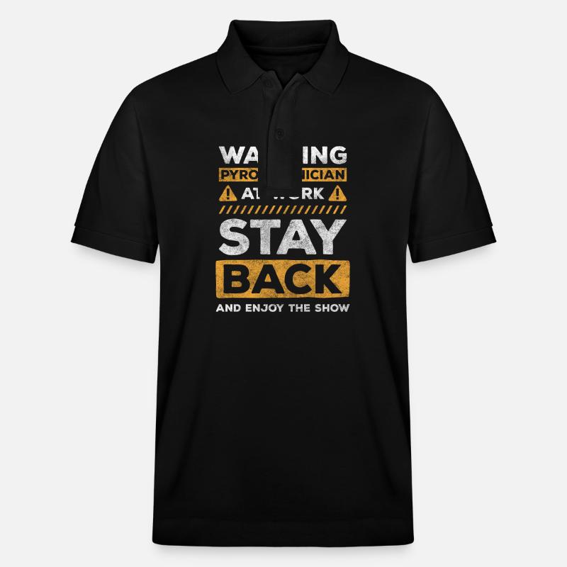 Pyro Neujahr Wunderschön Stadion - Stanley/Stella Unisex Bio-Poloshirt PREPSTER - Schwarz