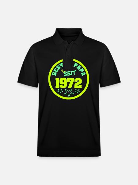 Fête des Pères 1972 - Polo PREPSTER bio Stanley/Stella Unisexe - noir