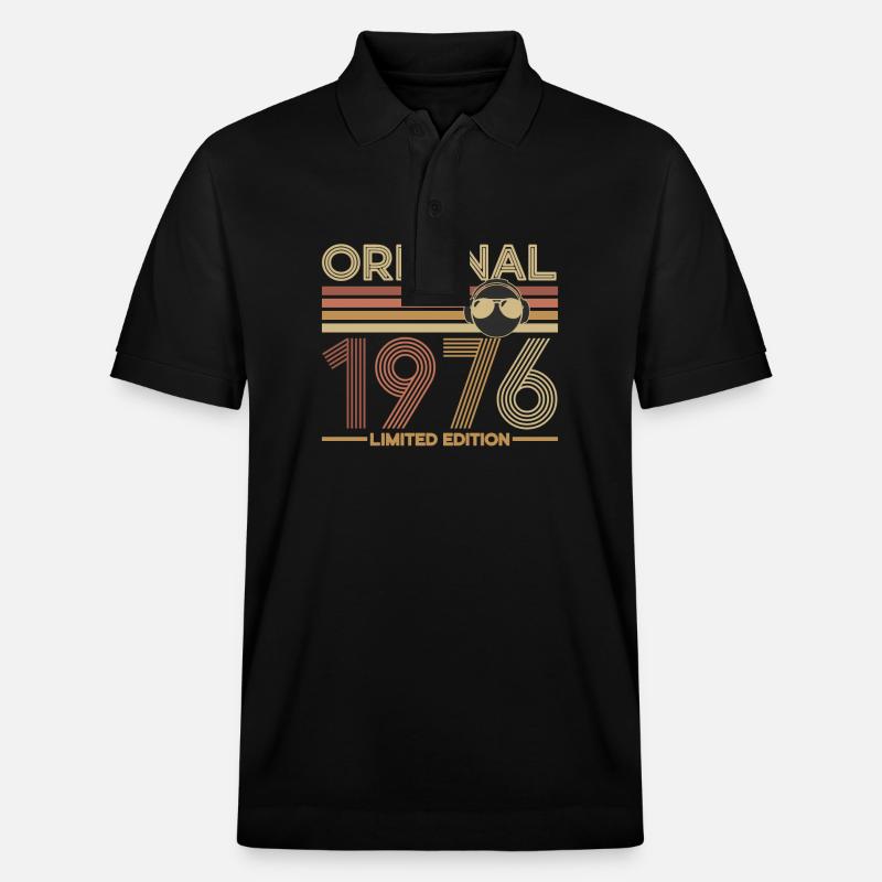 1976 - Stanley/Stella Unisex Bio-Poloshirt PREPSTER - Schwarz