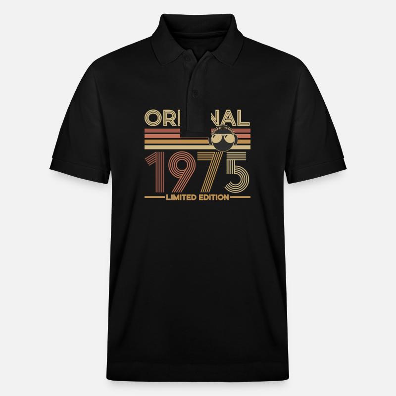 1975 - Stanley/Stella Unisex Bio-Poloshirt PREPSTER - Schwarz