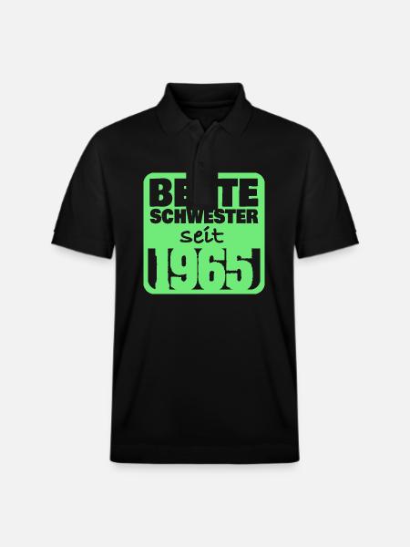 1965 - Stanley/Stella Unisex Bio-Poloshirt PREPSTER - Schwarz