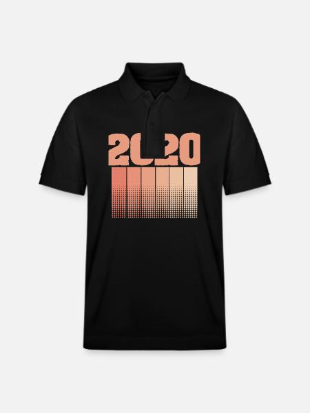 Geboren 2020 - Stanley/Stella Unisex Bio-Poloshirt PREPSTER - Schwarz