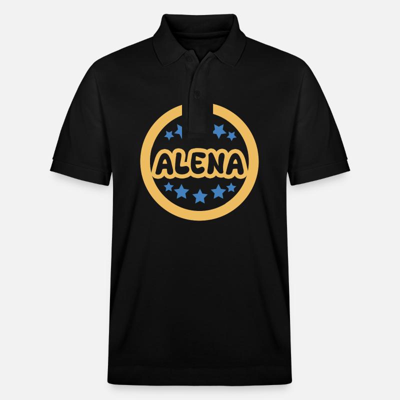 Prénom Alena - Polo PREPSTER bio Stanley/Stella Unisexe - noir