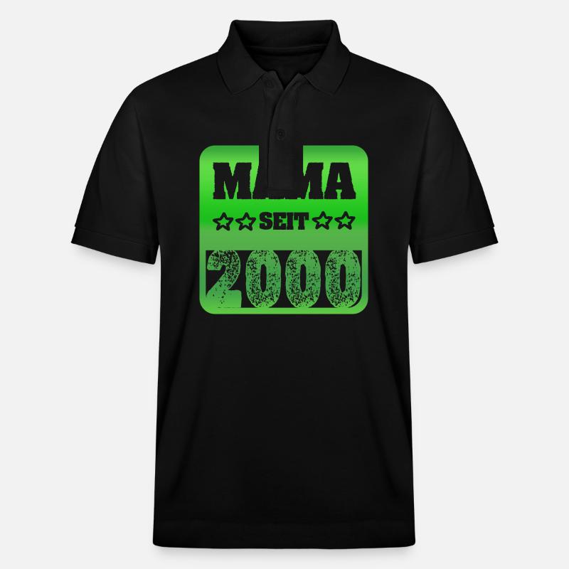 Mère 2000 - Polo PREPSTER bio Stanley/Stella Unisexe - noir