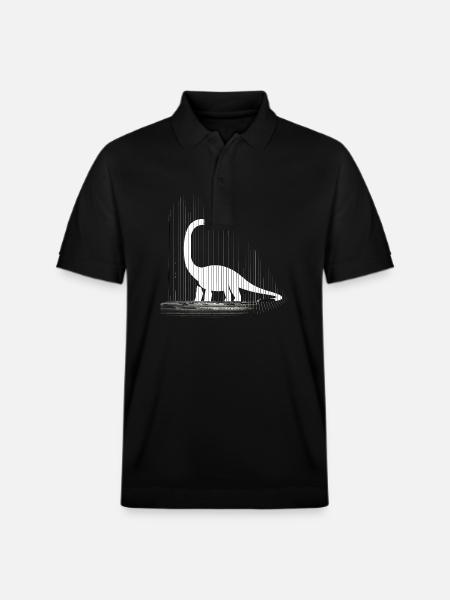 Dinosaurs dinosaurs dinosaurs brachiosaurs - Stanley/Stella Unisex Organic Polo Shirt PREPSTER - black