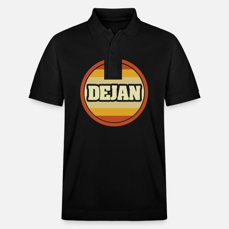 Dejan as a given name - Stanley/Stella Unisex Organic Polo Shirt PREPSTER - black