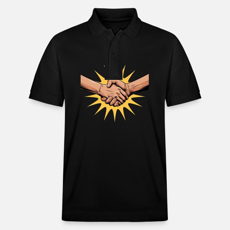 Solidarität - Stanley/Stella Unisex Bio-Poloshirt PREPSTER - Schwarz
