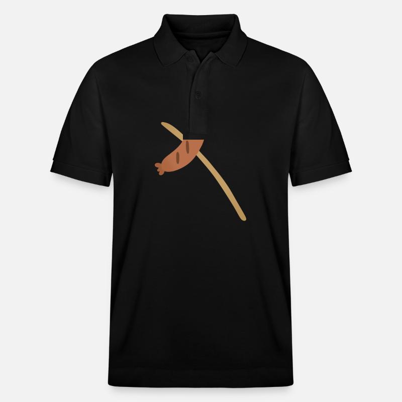 Bratwurst sur un bâton - Polo PREPSTER bio Stanley/Stella Unisexe - noir